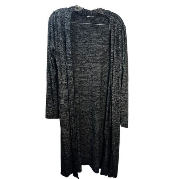 Hello Mello Carefree Threads Long Cardigan DarkGray Small - Picture 2 of 4
